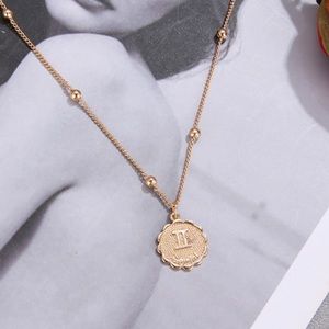 Gemini Zodiac Coin Necklace